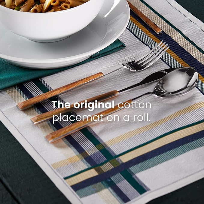 MY DRAP Cotton Placemat Ð 45 x 32 cm / 17.7 x 12.6 in Dining Table Set - Image 5