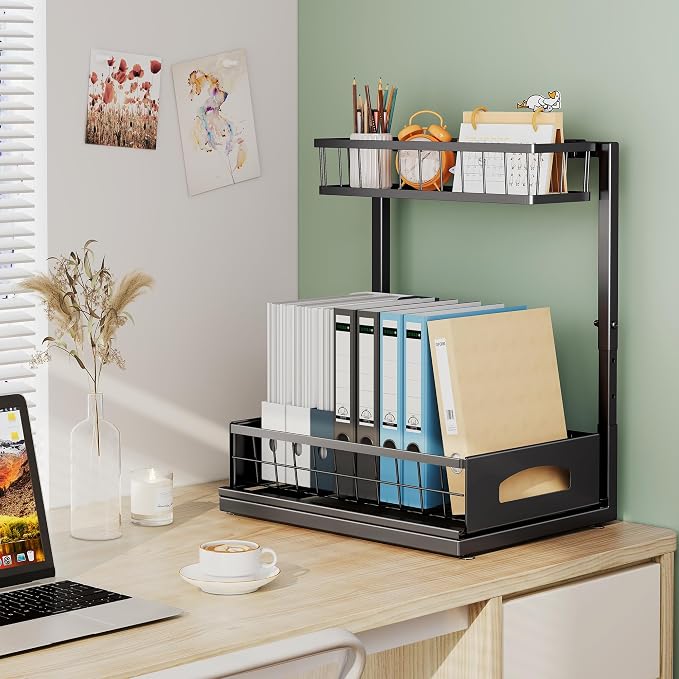 Under Sink Organizer, 2 Pack Height Adjustable Cabinet Organizer - Image 8
