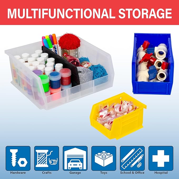 Akro-Mils 30239 AkroBins Plastic Storage Bins, Space-Saving Stackable Bins - Image 3