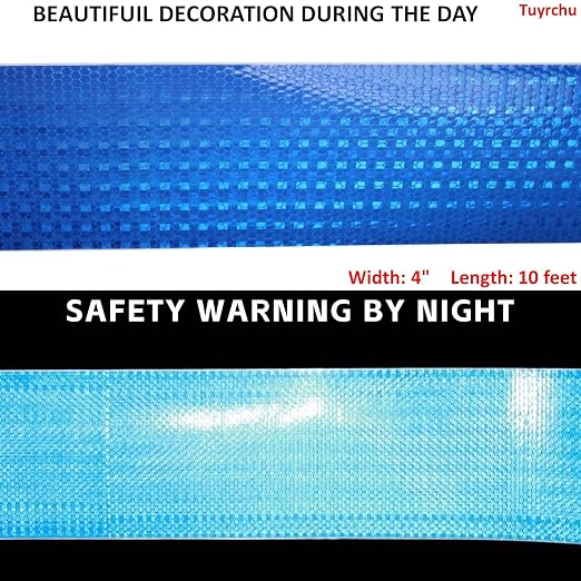 Industrial Reflective Tape Blue 4 inch - Image 3