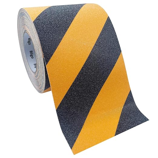 Anti Slip Safety Grip Tape 6 Inch x 60 Ft, Non Skid Tread by Bligo