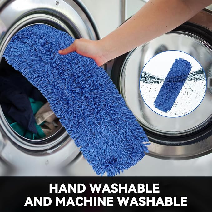 18 Inch Dust Mop Head: Replacement Medium Washable Commercial Mop Head Sweeper - Image 3