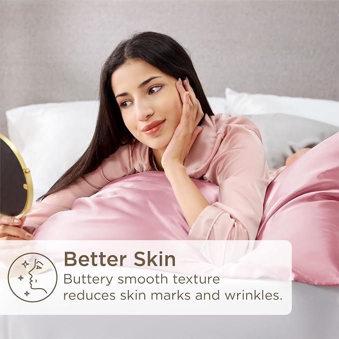 Bedsure King Size Satin Pillowcase Set of 4 - Image 3