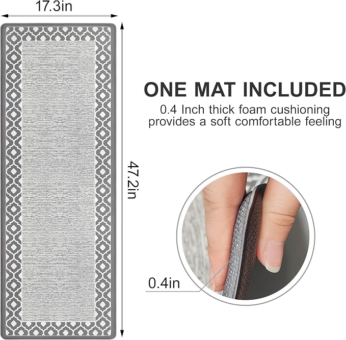 Anti Fatigue Kitchen Rug Kitchen Floor Mats Cushioned Anti Fatigue Memory Foam - Image 4