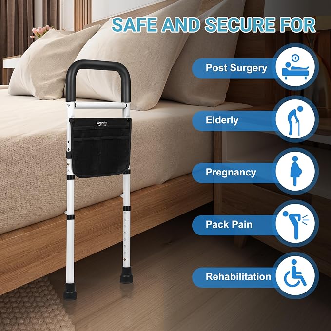 Panta Bed Rails for Elderly Adults Safety, Adjustable Bed Assist Rails for - Image 7