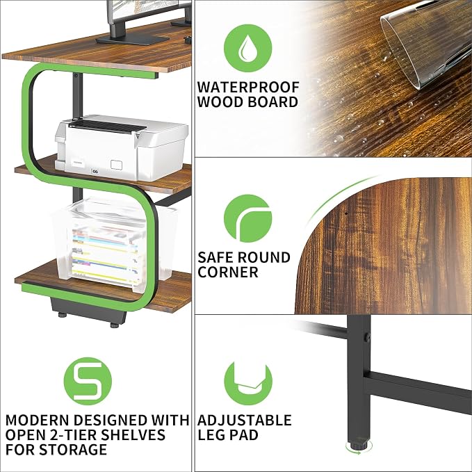 Teraves Reversible L Shaped Desk - Image 7