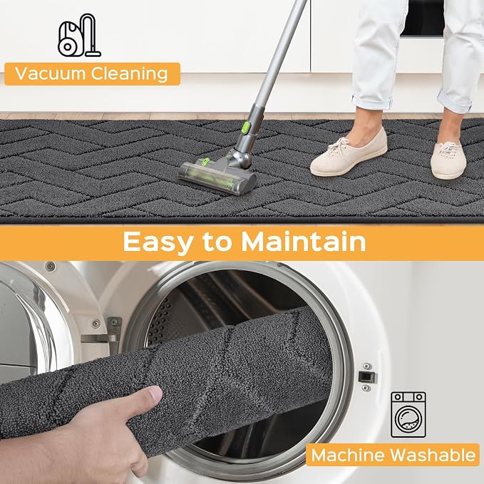 Machine Washable Kitchen Rugs 24" x 70", Non-Slip Kitchen Runner Rugs Mats - Image 6