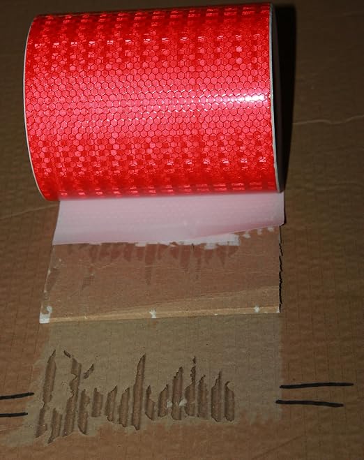 Red Reflective Tape Outdoor Waterproof 6 inch, High Visibility Hazard - Image 2