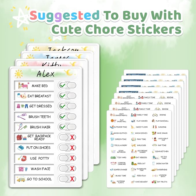 Upgraded Slider Dry Erase Chore Chart - Image 2