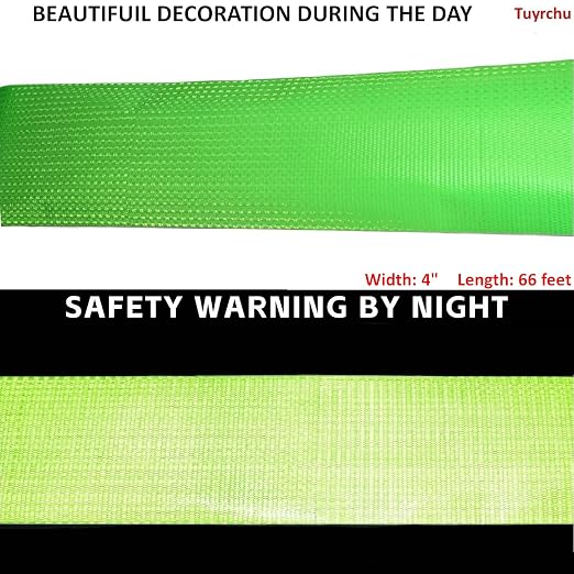 Green Reflective Tape 4 inch Wide, Outdoor Waterproof Hazard Conspicuity - Image 3