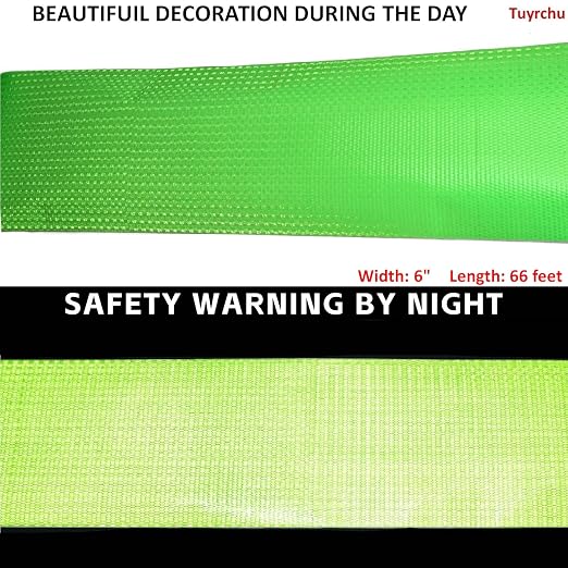 Green Reflective Tape Outdoor Waterproof 6 inch, High Visibility Hazard - Image 3