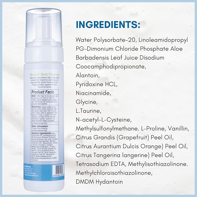 Nurture Rinse Free Waterless Foaming Cleanser | Women, Elderly & Hospital Care - Image 9
