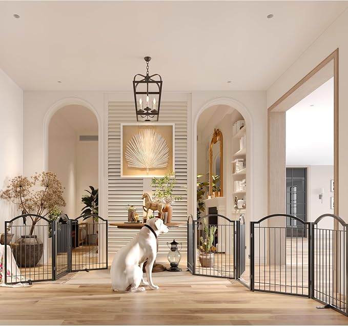 BHG Metal No-Assembly Freestanding Dog Gate - Image 2