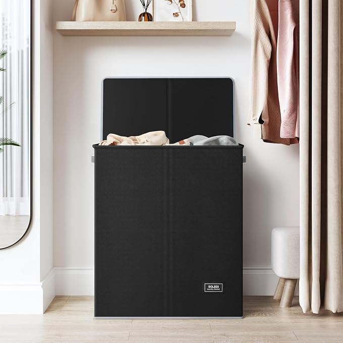 SOLEDI Double Laundry Hamper - Field & Grace
