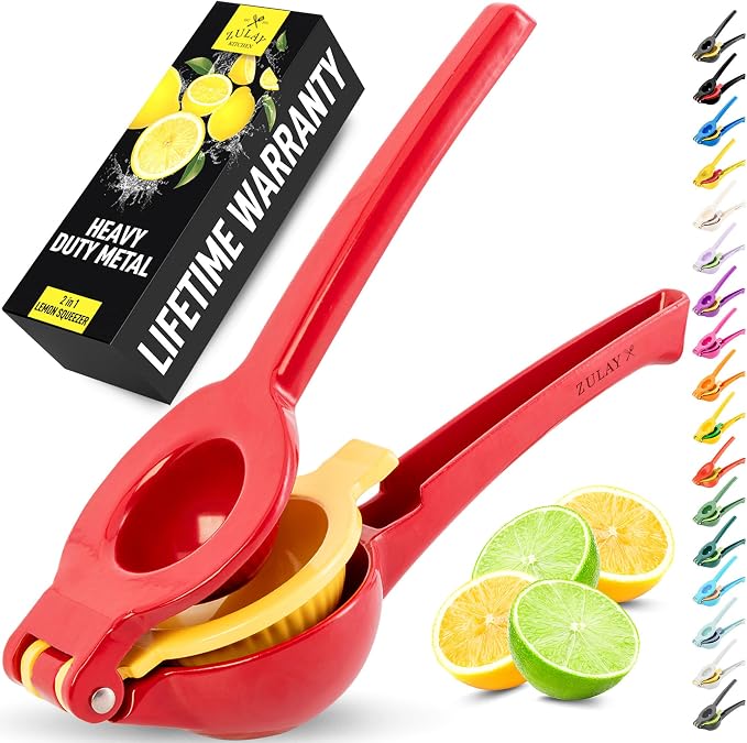 Zulay Kitchen Metal 2-in-1 Lemon Squeezer by ZulayKitchen