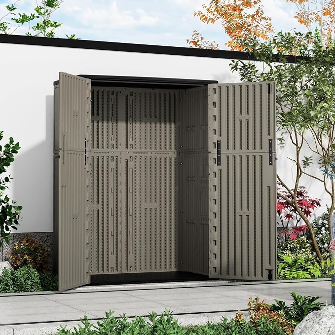 HOMSPARK 47 Cu.Ft Outdoor Storage Shed Weather Resistant - Image 2