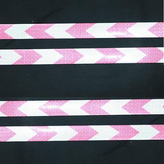 Red and White Reflective Tape Outdoor Waterproof 1 inch X 166 feet, High - Image 3