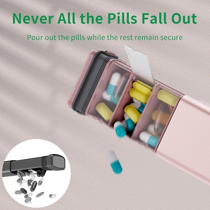 7 Day Weekly Metal Pill Organizer - Image 2