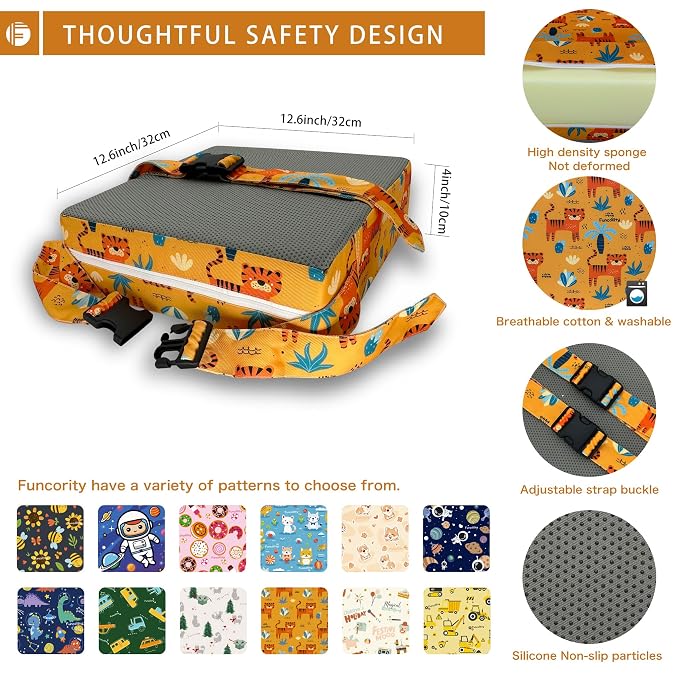 Toddler Booster Seat for Dining Table, Portable Booster Seat for Kitchen Chair - Image 3