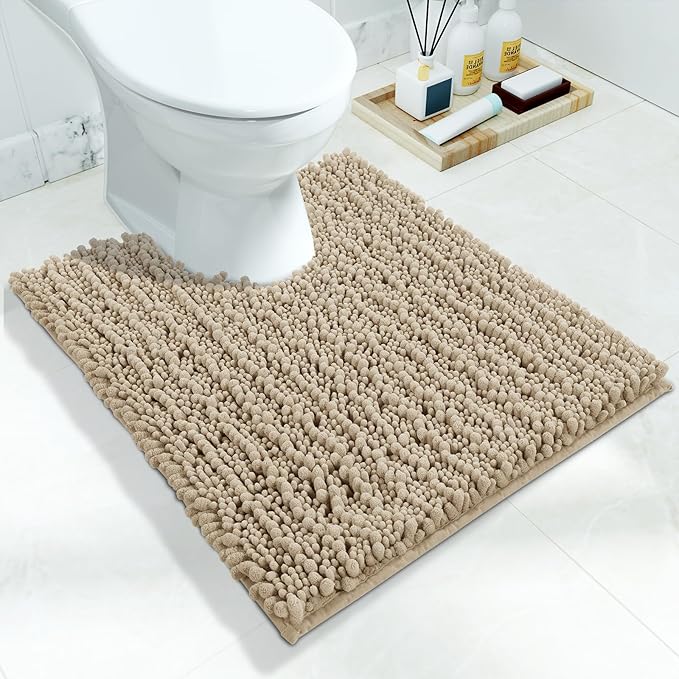 Yimobra Toilet Rug U Shaped Washable 24x20 Inch - Field & Grace