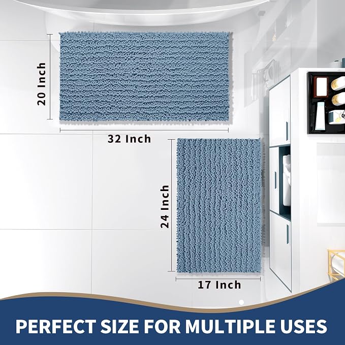 Yimobra Bathroom Rugs Sets 2 Piece - Image 2
