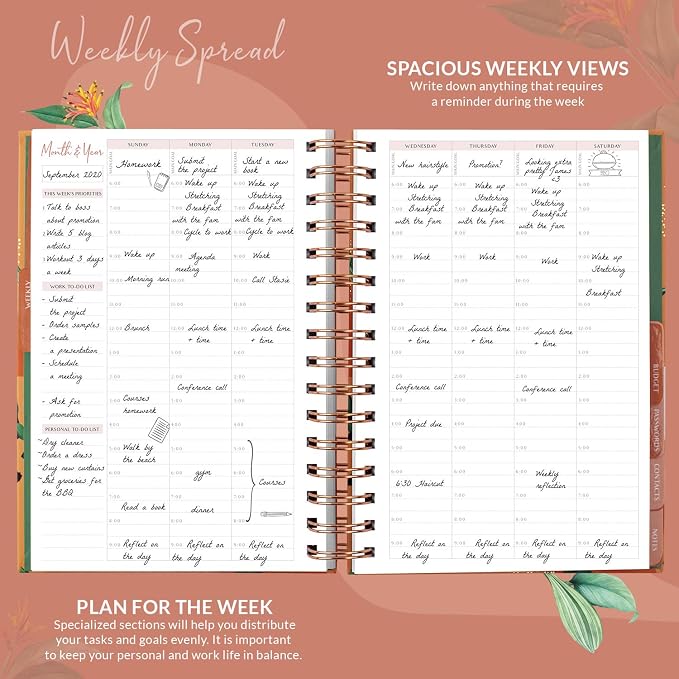 PLANBERRY Hourly Schedule Planner Premium – Undated Weekly Organizer - Image 3