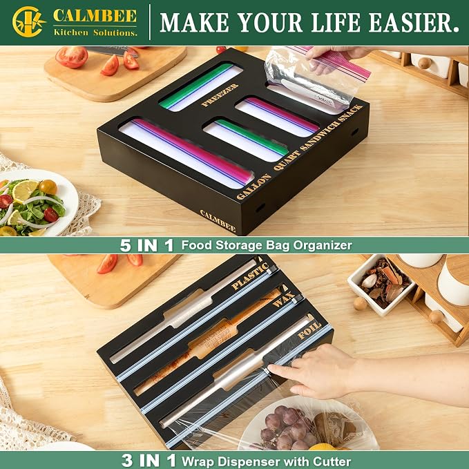 Calmbee 9-in-1 Bamboo Kitchen Organizer - Image 5