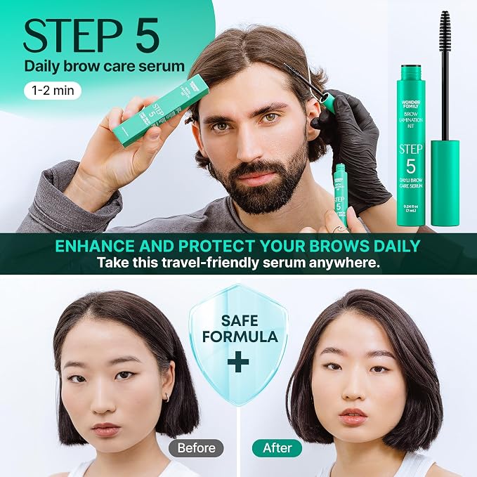 Brow Lamination Kit – 5-Step Easy At Home Eyebrow Shaping & Lifting System - Image 5