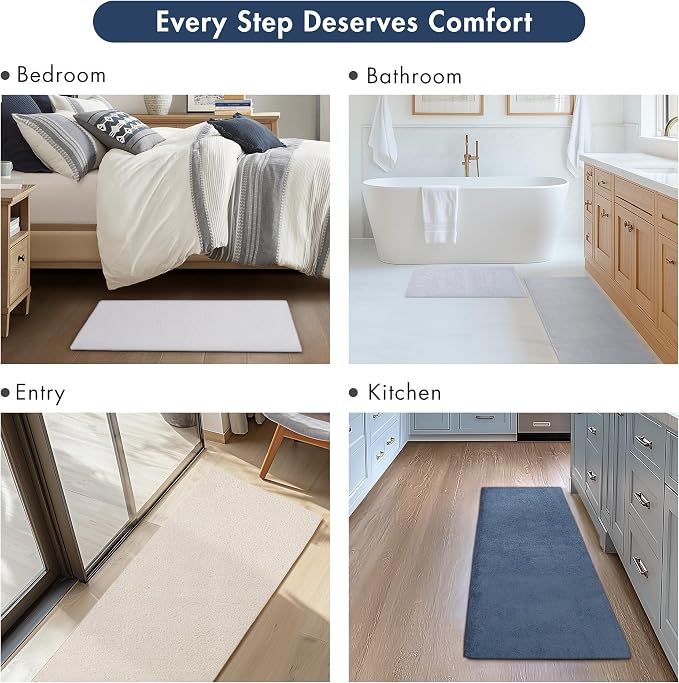 Madison Park Signature Marshmallow Bathroom Rug Non Slip, Luxrurious Plush Bath - Image 7