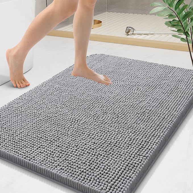 Arotive Bathroom Rugs 36x24, Extra Soft Absorbent Shaggy Chenille Bath Rugs by Arotive
