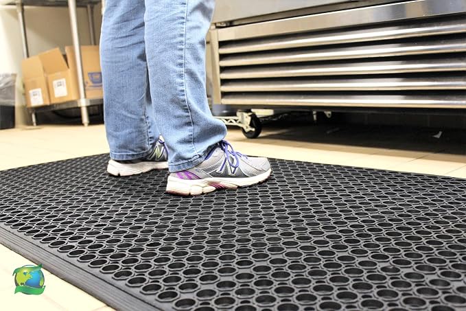 Envelor 4-Pack Anti Fatigue Rubber Mat Non-Slip Restaurant - Image 6