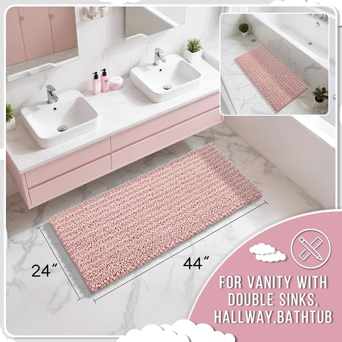 Yimobra Long Bathroom Rugs Non Slip Washable 44x24 Inch - Image 2