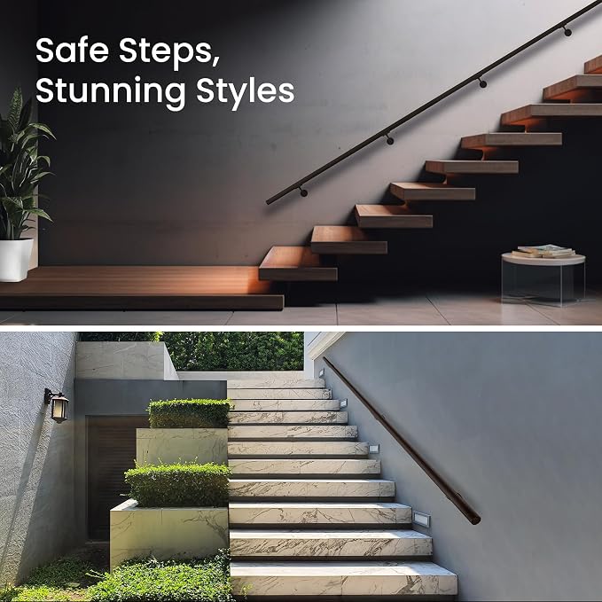 Meranti Aluminum Handrail for Indoor or Outdoor Steps and Stairs – Hand Rails - Image 9