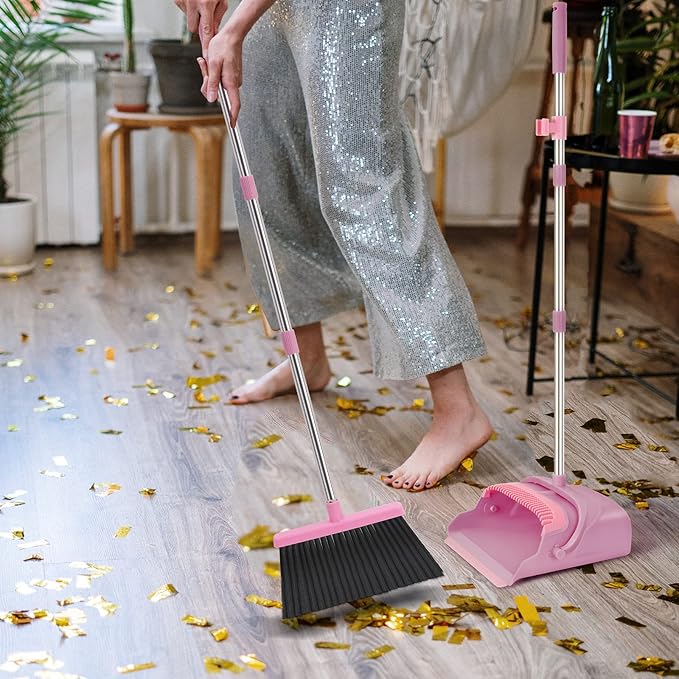 kelamayi Broom and Dustpan Set for Home, Indoor&Outdoor Sweeping, Stand Up - Field & Grace