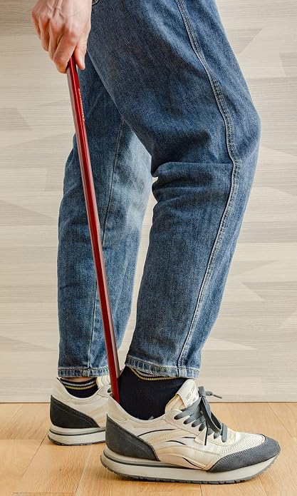 Luxdecor Long Handled Wooden Shoehorns-24in Wooden Long Handle Shoe Horn - Image 6
