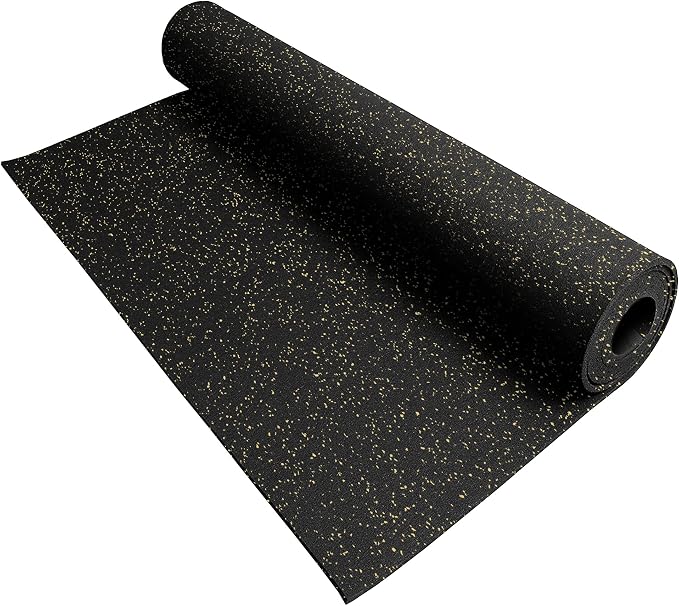 IncStores 3/8 Inch Thick Heavy Duty Rubber Flooring Roll | Flexible Recycled by IncStores
