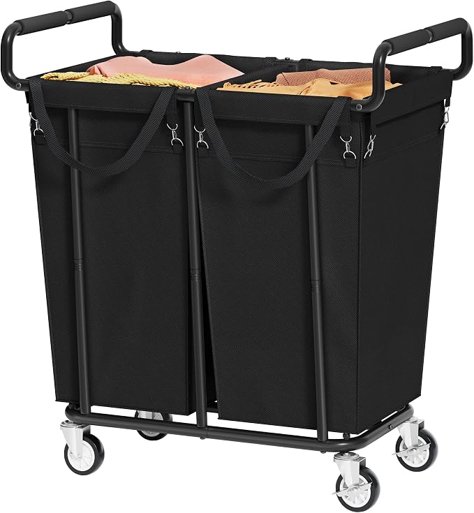Large Laundry Hamper with Wheels, 2 - Field & Grace
