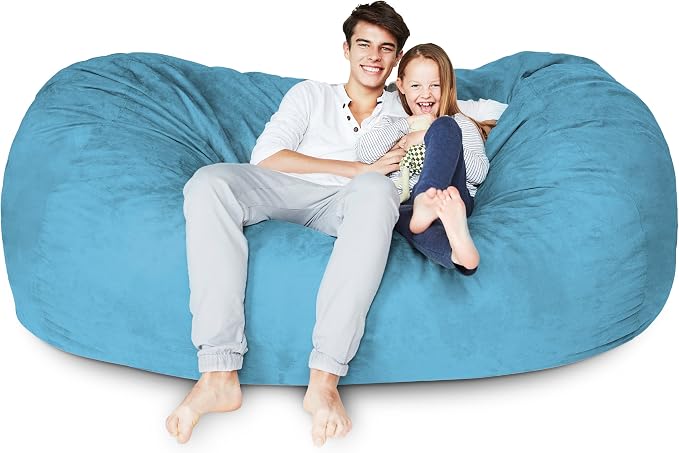 Lumaland Luxurious Giant 7ft Bean Bag Chair - Image 4