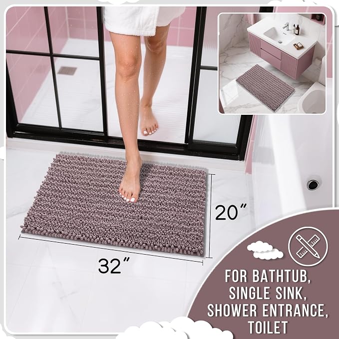 Yimobra Bathroom Rugs Non Slip Washable 32x20 Inch - Image 2