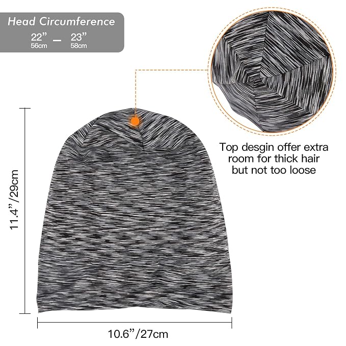 Silky Satin Lined Bonnet Sleep Cap - Image 5