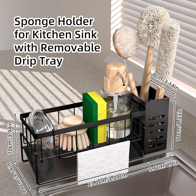 NET MEYA Kitchen Caddy Sink Organizer, Sponge Holder - Image 2