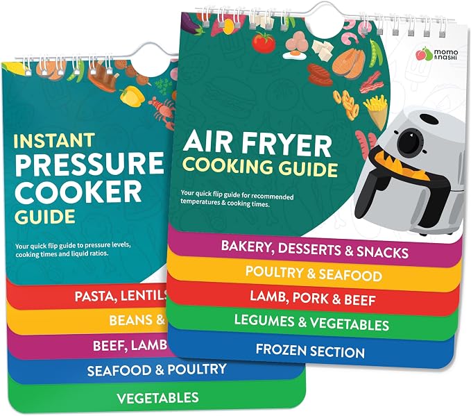 Air Fryer & Instant Pot Magnetic Cooking Guides by MomoNashi