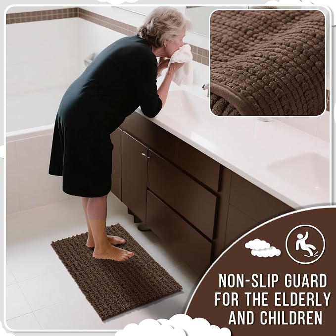 Yimobra Bathroom Rugs Non Slip Washable 32x20 Inch - Image 6