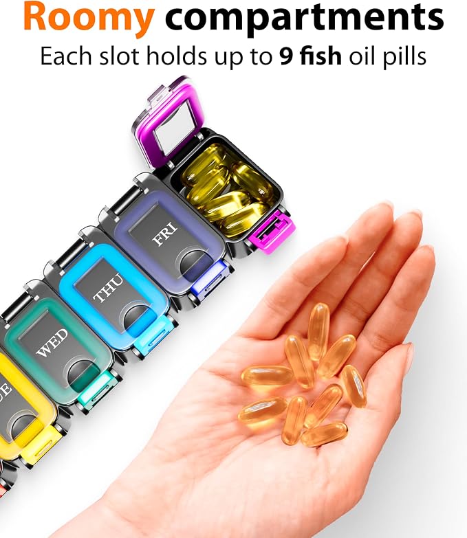 Large Weekly Pill Organizer 2 Times a Day – AM/PM Medicine Organizer - Image 4