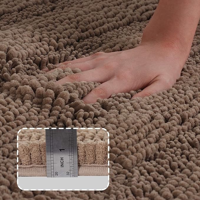 Turquoize Luxury Chenille Bath Rug - Image 3