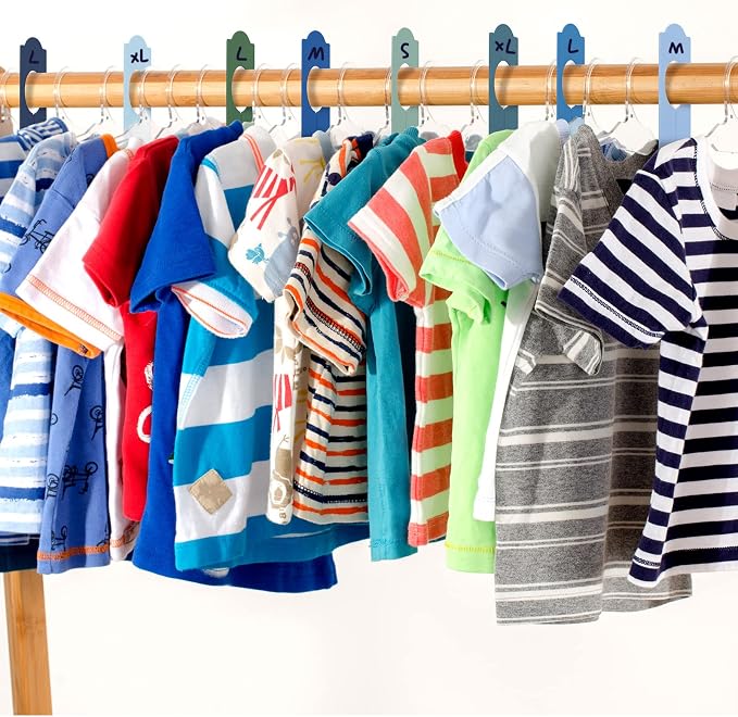 Sintuff 64 Pcs Hanging Closet Size Dividers Clothing Rack Dividers Rectangular - Image 7
