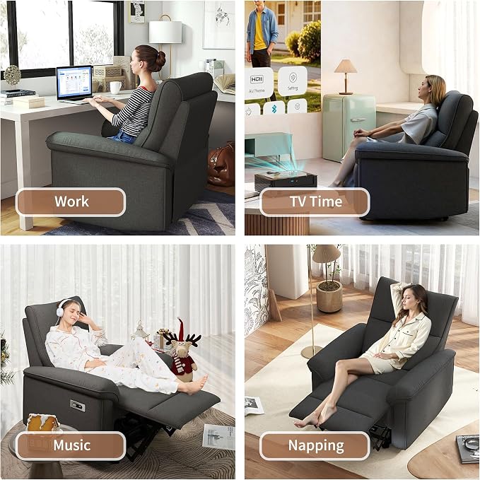 Wall Hugger Power Recliner Chair, Zero Wall Electric Recliner Chairs - Image 8