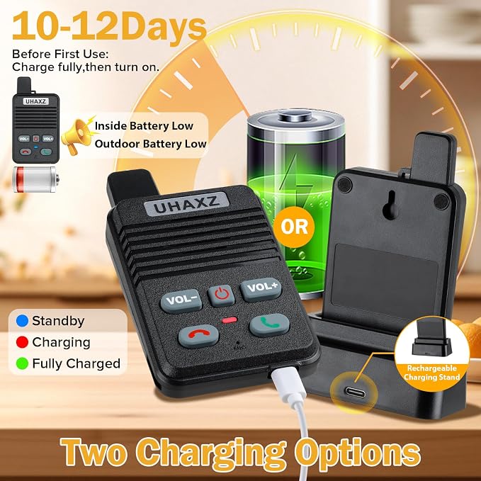 Wireless Doorbell, Full Duplex Doorbell Wireless, 1000ft Long Range, Hands-Free - Image 5