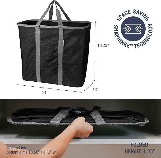 CleverMade Collapsible Laundry Basket - 64L Storage Organization Container - Image 2