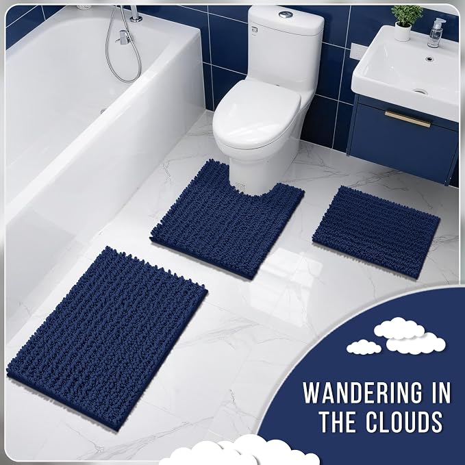 Yimobra Bathroom Rugs Non Slip Washable 32x20 Inch - Field & Grace
